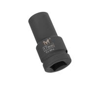 MACHSWON 3/4 Inch Drive - 17mm Deep Impact Socket with 6 Point Design, Heat-Treated Cr-V Steel 78mm Length, Metric Sizes