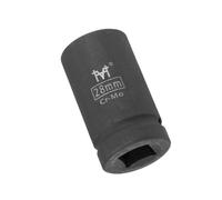 MACHSWON 3/4 Inch Drive - 28mm Deep Impact Socket with 6 Point Design, Heat-Treated Cr-V Steel 78mm Length, Metric Sizes