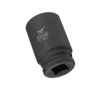 MACHSWON 3/4 Inch Drive - 33mm Deep Impact Socket with 6 Point Design, Heat-Treated Cr-V Steel 78mm Length, Metric Sizes