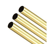MACHSWON 3 Pcs Brass Round Tube H65 Copper Tubes Pipe 300mm Length 18mm OD 0.5mm Wall Thickness Seamless Straight Pipe Tubing
