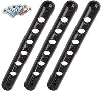 MACHSWON 3 Pcs Door Handle Covers Black Decorative Strip Trim Covers Outside Grab Pull Insert for Jeep Wrangler JK Unlimited 2-Door 2007-2018