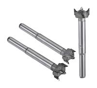MACHSWON 3 PCS Forstner Drill Bits Tungsten Carbide Wood Hole Saw Opener Drill Bit 15mm+16mm+17mm Woodworking Drilling Boring Bit Cutter