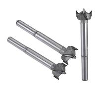 MACHSWON 3 PCS Forstner Drill Bits Tungsten Carbide Wood Hole Saw Opener Drill Bit 16mm+17mm+18mm Woodworking Drilling Boring Bit Cutter