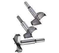 MACHSWON 3 PCS Forstner Drill Bits Tungsten Carbide Wood Hole Saw Opener Drill Bit 42mm+45mm+48mm Woodworking Drilling Boring Bit Cutter