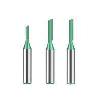 MACHSWON 3 PCS Straight Router Bit Set 8mm Shank,Double Flute Woodworking Milling Cutter Router Bit Sets 3mm 4mm 5mm Cut Diameter Cutting Trimming Cutter Routing Bits
