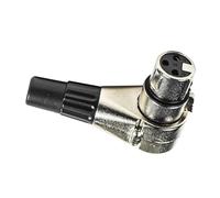 MACHSWON 3-Pin XLR Adjustable Right Angle Female Connector with 7 Different Position, Compatible with Audio DJ Band XLR Plug Jack Right Angle 3 Pin Microphone Speaker Audio Cable Connector-2Pack