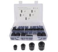 MACHSWON 30 PCS 5 Sizes Shielding Magnetic Ring Snap-on Anti-jamming Degaussing Rings Nickel-zinc Shielding Degaussing Rings 3.5mm 5mm 7mm 9mm 13mm