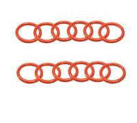 MACHSWON 30 Pcs Silicone O-Rings Gasket Rings Seal Grommets Gasket 28mm OD 25mm ID 1.5mm Width Silicone Washer Round Sealing Ring Red