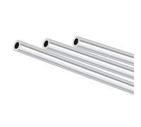 MACHSWON 3Pcs 6063 Aluminum Round Tube 10mm OD 6mm ID 300mm Length Seamless Straight Pipe Tubing for Home Industry DIY Crafts