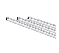 MACHSWON 3Pcs 6063 Aluminum Round Tube 7mm OD 5mm ID 300mm Length Seamless Straight Pipe Tubing for Home Industry DIY Crafts