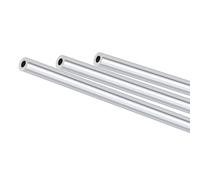MACHSWON 3Pcs 6063 Aluminum Round Tube 8mm OD 4mm ID 300mm Length Seamless Straight Pipe Tubing for Home Industry DIY Crafts
