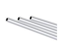 MACHSWON 3Pcs 6063 Aluminum Round Tube 9mm OD 6mm ID 300mm Length Seamless Straight Pipe Tubing for Home Industry DIY Crafts