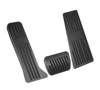 MACHSWON 3Pcs Car Anti Slip No Drilling Pedal Covers Foot Pedal Pads for Mazda 2 3 6 CX-3 CX-5 CX-9 Aluminum Alloy Black Pedal Pads