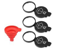 MACHSWON 3Pcs Car Windshield Washer Fluid Reservoir Bottle Tank Cap with Rubber Water Funnel Set 13227300 12767700 for Buick Enclave for Chevy Equinox Replace