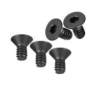 MACHSWON #4-40 x 1/4" Flat Head Socket Cap Screws 10.9 Grade Carbon Steel Countersunk Head Allen Head Bolts Fully Threaded Black Oxide Fasteners 20Pcs