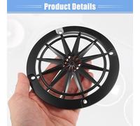 MACHSWON 4 Inch Speaker Grill Cover Kit, Round ABS Black Subwoofer Guard for Car and Home Audio with Mounting Screws - Universal Fit Decorative Grille, 2PCS
