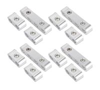 MACHSWON 4 Set 8mm Spark Plug Wire Separators Kit,Spark Plug Wire Separators Aluminum Kit,Plug Wire Divider Looms Ignition Wire Separators Holders,Engine Spark Plug Wire Separator Divider(Silver Tone)