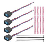 MACHSWON 4 Sets Ignition Coil Connectors for Honda Accord Odyssey Civic CRV | Includes 12 Heat Shrinkable Tube Terminals & 4 Ties