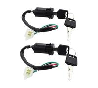 MACHSWON 4 Wire Keys Ignition Switch 2 Position Ignition Starter Switch Replacement for Chinese 50cc 70cc 90cc 110cc 125cc Scooter ATV Dirt Pocket Bike Go Kart Pack of 2