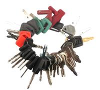 MACHSWON 42PCS Heavy Equipment Keys Master Set, Operator Construction Ignition Keys Set for Caterpillar Bobcat JD Case JLG JCB Volvo For-d New Holland Yanmar Takeuchi Kubota Komatsu To-yo-ta