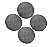 MACHSWON 4pcs 8'' Plastic Audio Speaker Cover Mesh Subwoofer Grill Horn Guard Decorative Circle Grille Protector Black for Auto Car