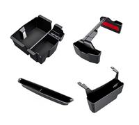 MACHSWON 4PCS Center Console Tray Set for Jeep Wrangler JL JLU & Gladiator JT 2018-2023, Gear Side Organizer + Hanging Armrest Box, Interior Storage Accessories (Excludes JK/JKU)