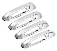 MACHSWON 4pcs Chrome Door Handles Exterior Side Door Handle Cover Tone Outer Door Handle Cover Decoration Silver Plated ABS Trim for Dodge for Ram 1500 2500 3500 2002-2008