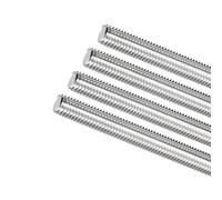 MACHSWON 4Pcs M12 x 180mm Fully Threaded Rod, 304 Stainless Steel Right Hand Long Threaded Screw Rods Fasteners Bars Studs