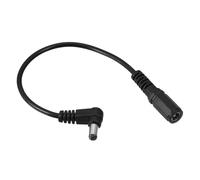 MACHSWON 5.5mm x 2.1mm 90 Degree Right Angle DC Power Male Plug Jack to Bare Wire Open End Pigtail Power Cable Repair for Camera CCTV 0.2m Pack of 2