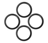 MACHSWON 5 Inch Speaker Ring Covers, Black Decorative Trim Circle for Car and Home Audio Subwoofers, ABS Plastic Frame without Mesh - 4PCS