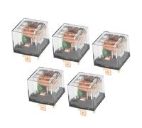 MACHSWON 5 Pcs 12 Volt Automotive Relay Kit, 4-Pin 60A Waterproof Relays with Transparent Housing, Universal SPST JD1912 Switch for Fan Horn Light Wiring in Car Truck SUV