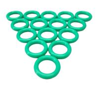 MACHSWON 50 Pcs Fluorine Rubber O-Rings Gasket Rubber Washer Round Sealing Ring 20mm OD 17mm ID 1.5mm Width FKM Gasket Rings Seal Grommets Green