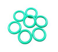 MACHSWON 50 Pcs Fluorine Rubber O-Rings Gasket Rubber Washer Round Sealing Ring 6mm OD 3mm ID 1.5mm Width FKM Gasket Rings Seal Grommets Green