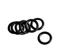 MACHSWON 50 Pcs Nitrile Rubber O-Rings 4mm OD 2mm ID 1mm Width Metric Sealing Washer Round O-Ring Gasket O Rings Seal Grommets Black
