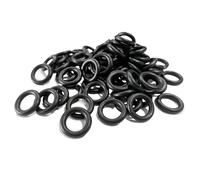MACHSWON 50 Pcs Nitrile Rubber O-Rings 8mm OD 4mm ID 2mm Width Metric Sealing Washer Round O-Ring Gasket O Rings Seal Grommets Black