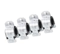 MACHSWON 5Pcs 1-1/16" Rubber Cushion Strut Clamp Pipe Cushion Clamp for Mounting Copper Piping PEX Pipe CVPC Tubing to Strut Channels