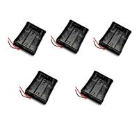 MACHSWON 5pcs 18650 Battery Case Holder 3 Slot Parallel Batteries Clip Box 3.7V Household Battery Holders