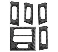 MACHSWON 5Pcs Car Carbon Fiber Air Outlet Protective Cover Air Vent Trim Car Air Vent Outlet Panel Cover Compatible with BMW 3 Series E90 E92 E93 2005-2012