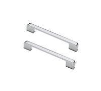 MACHSWON 5pcs Door Handles 160mm Hole Center Bright Chrome American Style Zinc Alloy Drawer Cupboard Wardrobe Door Handle Kitchen Hardware Cabinet Pulls