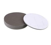 MACHSWON 6 Inch Sander Pad Sanding Sponge for Auto Wood Drywall Metal Brown Corundum 800 Grit 5Pcs