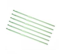 MACHSWON 6Pcs 4mm Aluminum Crochet Hooks Knitting Needles for DIY Craft Yarn