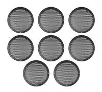 MACHSWON 8pcs 6'' Plastic Audio Speaker Cover Mesh Subwoofer Grill Horn Guard Decorative Circle Grille Protector Black for Auto Car
