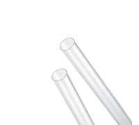 MACHSWON Acrylic Round Tube Clear Rigid Acrylic Pipe 18mm ID 20mm OD 10" Length for Lighting Models Plumbing Aquarium DIY Crafts 2pcs