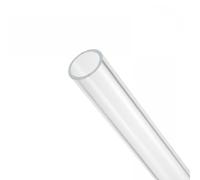 MACHSWON Acrylic Round Tube Clear Rigid Acrylic Pipe 36mm ID 40mm OD 14" Length for Lighting Models Plumbing Aquarium DIY Crafts