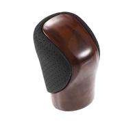 MACHSWON Automatic Gear Shift Knob Compatible with Lexus ES300h ES350 2016-2018, Faux Leather Shifter Handle for is GS RX NX GX RC, Red-Brown Black, 1 Pc