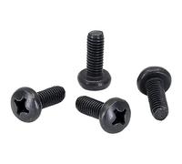MACHSWON Black License Plate Screws for Lexus, Toyota, and Honda, Phillips Machine Pan Head 18-8, Stainless Steel, M6-1.0 x 16 mm Bolt (Pack of 4) 1996 1997 1998 1999 2020 2021 2022 2023 2024