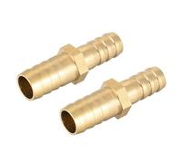 MACHSWON Brass Hose Connector 19-16mm Metal Straight Variable Diameter Pagoda Joint Pipe Hose Air Fuel Hose Joiner Water Pipe Gas Tubing Hose Fitting 2pcs
