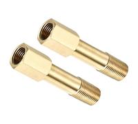 MACHSWON Brass Pipe Fitting Extension G1/8 Female to G1/8 Male Thread Adapter 50mm Length Hex Connector Reducing Pipe Coupling 4Pcs