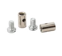 MACHSWON Cable Stop Assortment Cable Nipple Universal Metal Brake Line Throttle Choke End 6mm/0.2in Solderless for Car Motorcycle Bicycle