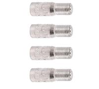 MACHSWON Car 4Pcs Chrome Plated Brass Screw-on Valve Cap Stem Extension Wheel Tire Extender Adapter for Car Truck 27mm